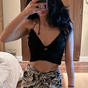 Zara halter neck cropped top